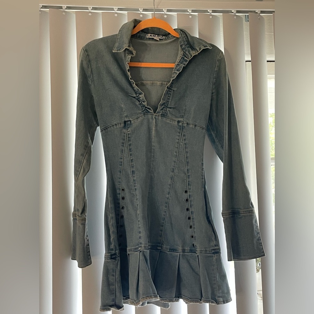 I.AM.GIA Light Blue Denim Dress